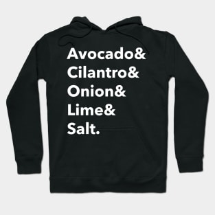 Guacamole ingredients Hoodie